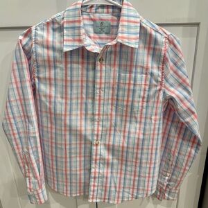 NWOT Class Club Boy’s Pink and Light Blue Plaid Button-Down Shirt